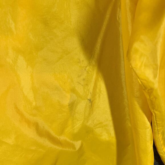 Gap Rain Gear Jacket Mens Medium Yellow Loud Vintage Pullover Pocket Stained - Picture 5 of 11
